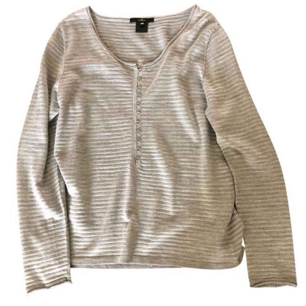 Votre Nom sweater in gray with silver